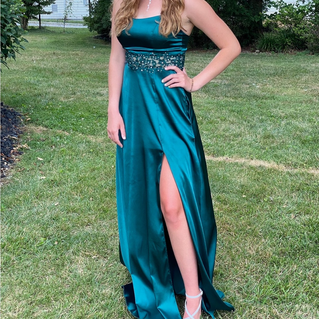 Prom Dress By City Triangles Size 5 Color Green